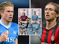 Tuttosport: Модрич против Де Брюйне — дуэль гениев центра поля